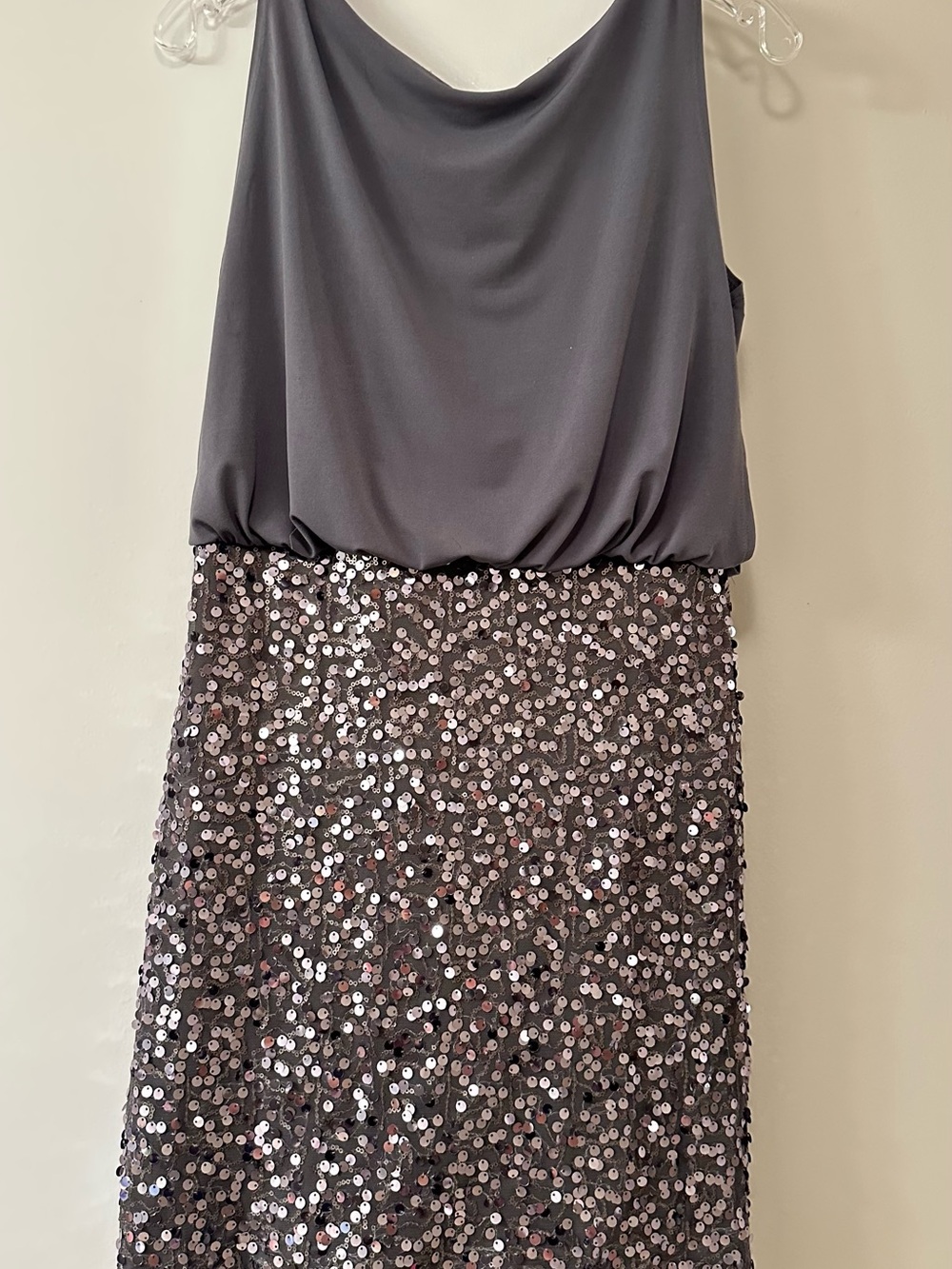 Cynthia Rowley Gray Sequined Midi Skirt